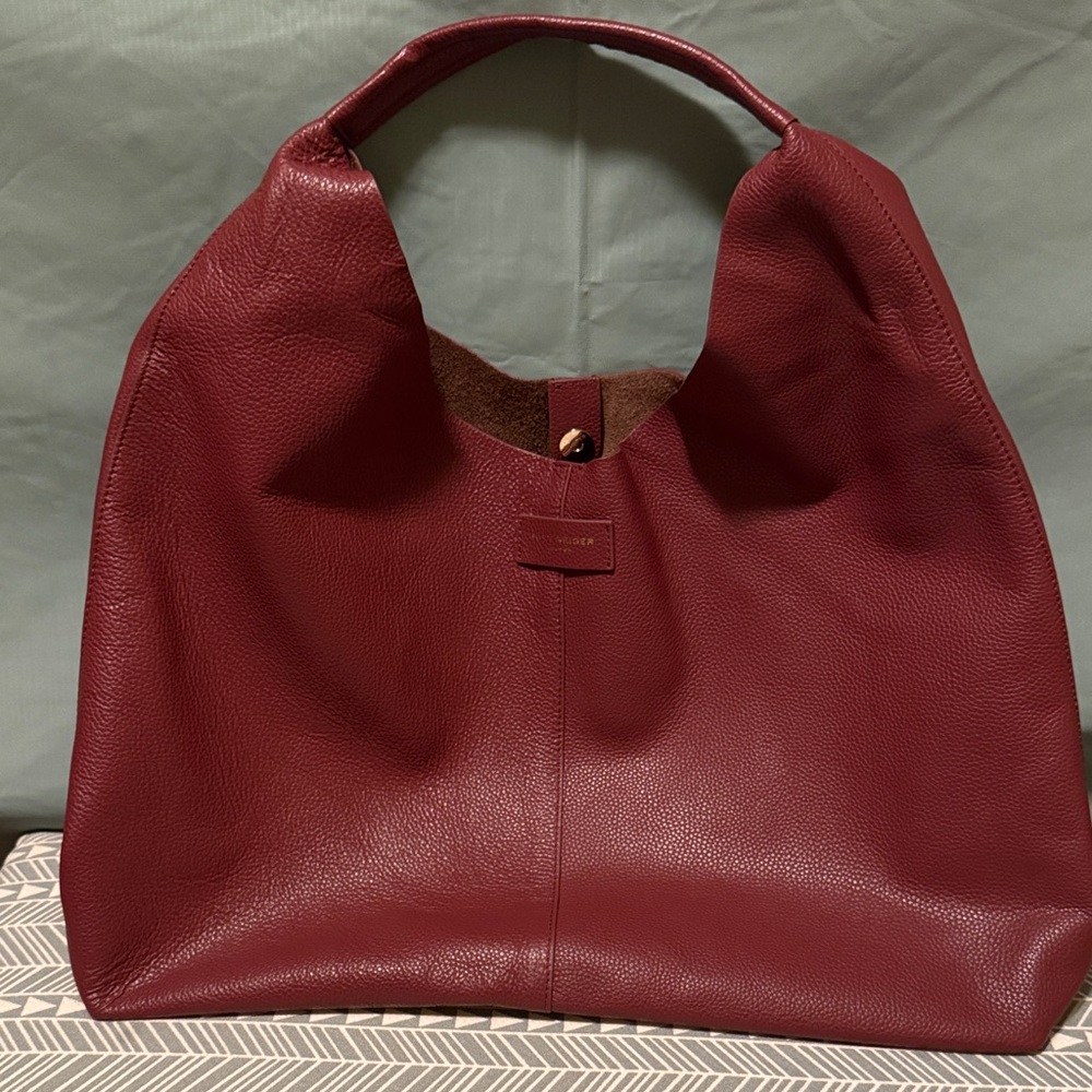 Kurt Geiger Burgundy Hobo Bag